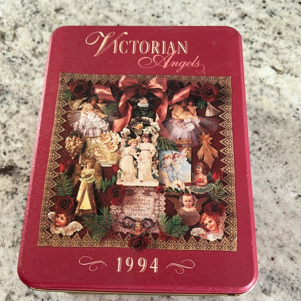 Hallmark Springbok Victorian Angels 500 piece Puzzle 1994 in collectible Tin